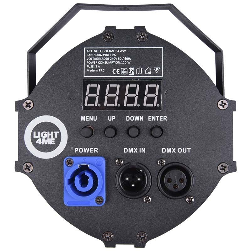 LIGHT4ME P4 WW reflektor sceniczny LED PAR ciepły biały - 5