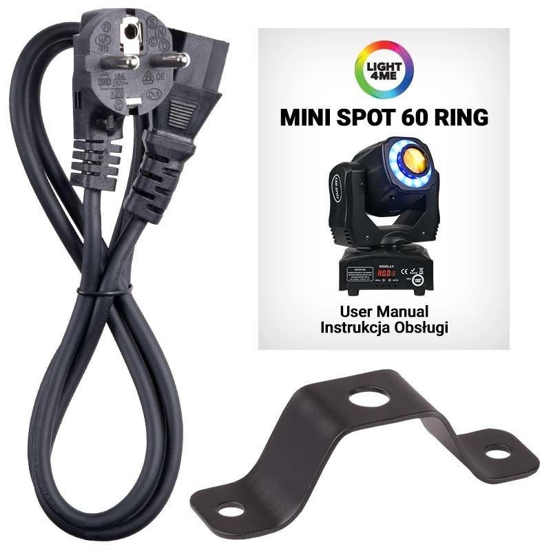 LIGHT4ME MINI SPOT 60 RING - głowica ruchoma LED - 10