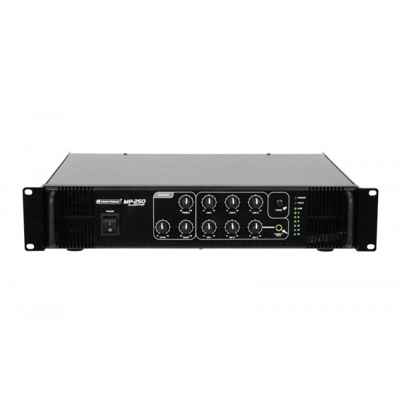 OMNITRONIC MP-250 PA Mixing Amplifier - Wzmacniacz