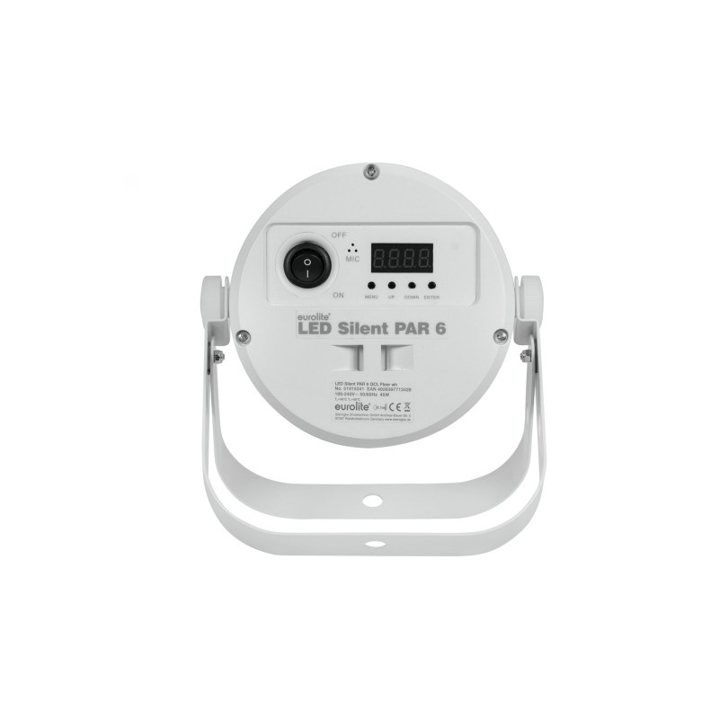 EUROLITE LED Silent Par 6 QCL floor - reflektor LED biały - 3