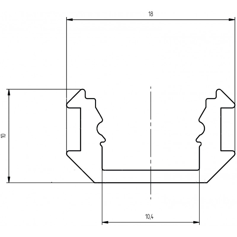 EUROLITE multiprofil do taśm 2m - 3