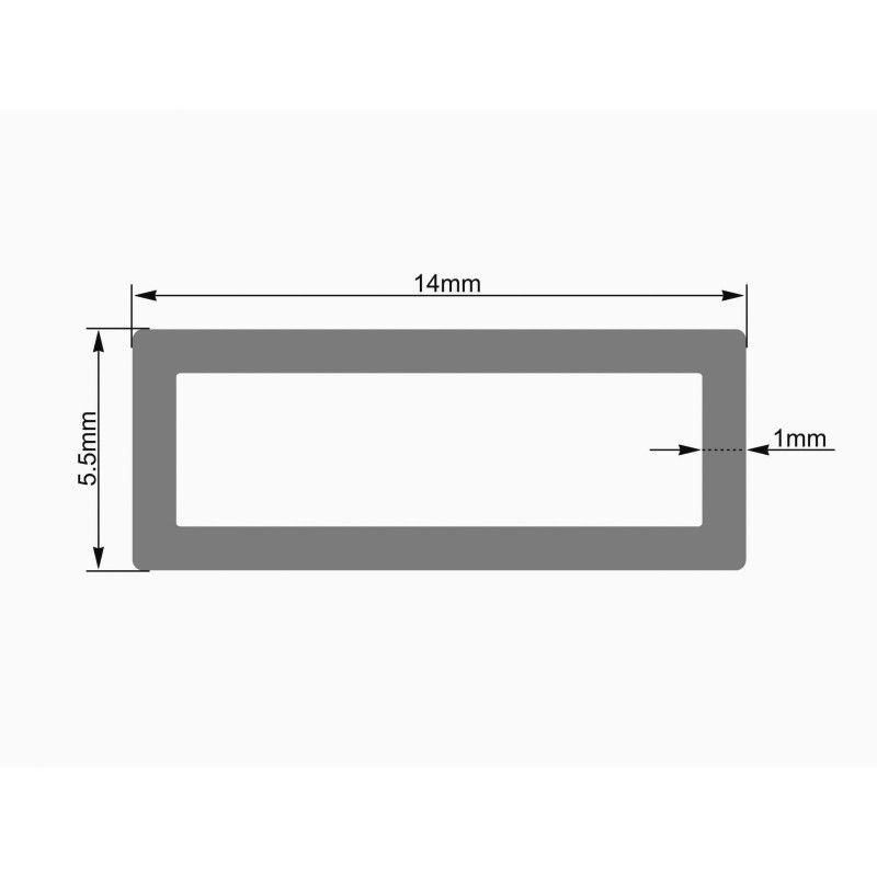 EUROLITE tuba do taśm 14x5.5mm przezroczysta - 2