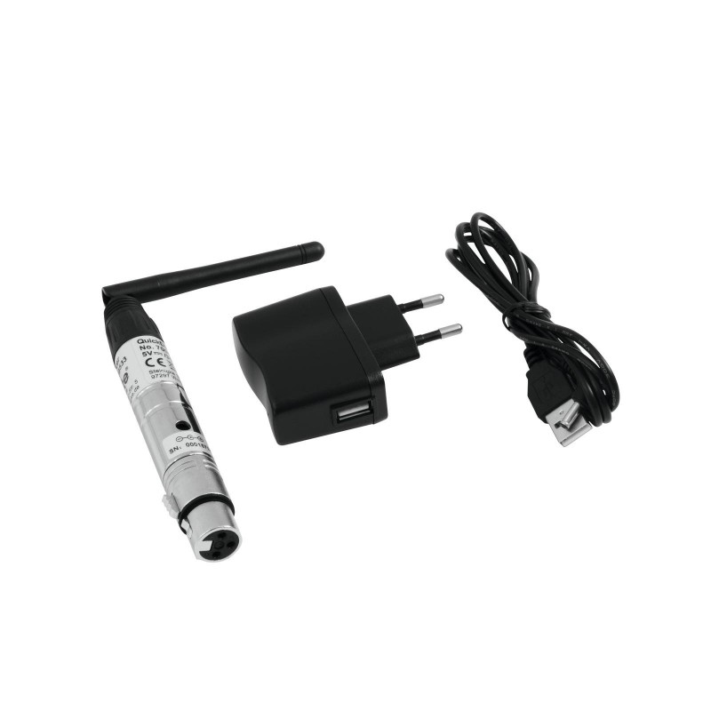 EUROLITE bezprzewodowy zestaw DMX QuickDMX 1x nadajnik + 6x odbiornik - 2