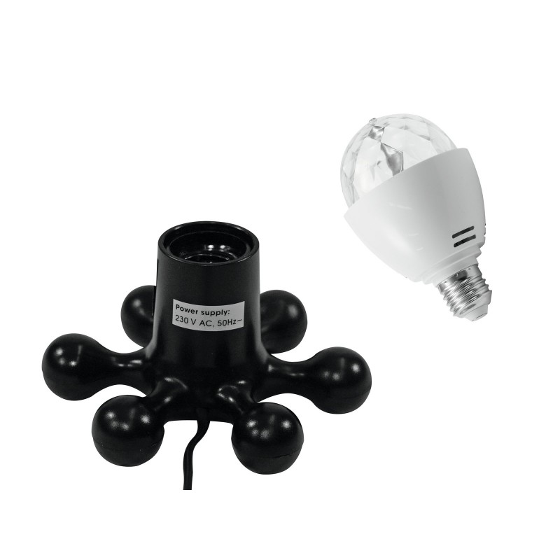 EUROLITE żarówka efektowa LED BC-1 RGB + podstawa hexopus - 1