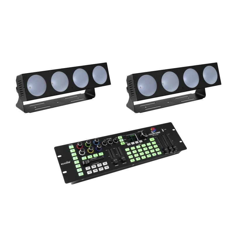 EUROLITE zestaw oświetleniowy 2x LED CBB-4 + DMX LED Color Chief Controller - 1