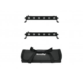 EUROLITE zestaw oświetleniowy 2x LED BAR-6 QCL RGBA + pokrowiec - 1