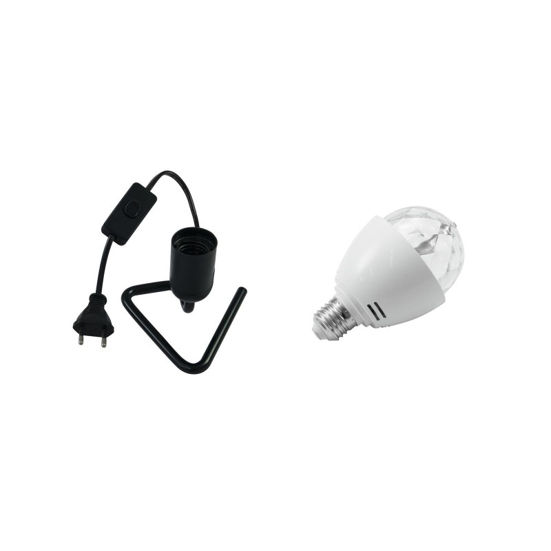 EUROLITE żarówka efektowa LED BC-1 RGB + podstawa triangle - 1