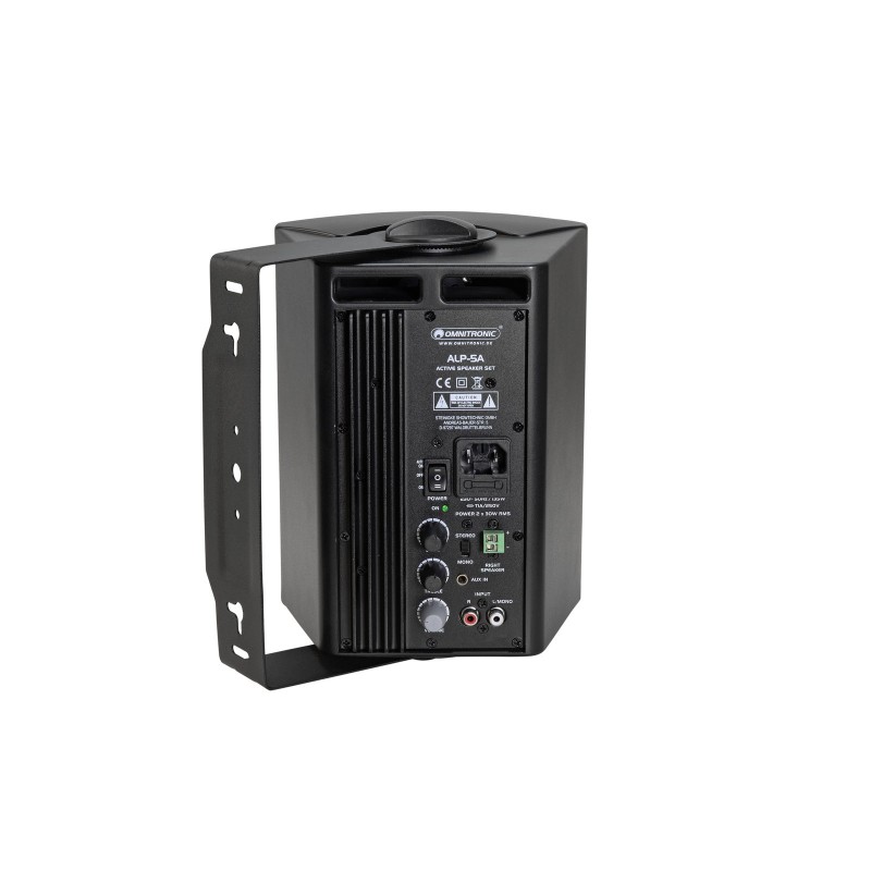OMNITRONIC ALP-5A zestaw aktywnych głośników czarne - 5