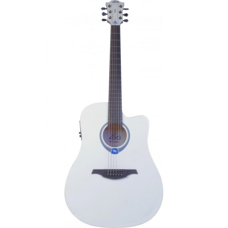 Lag GLH THV PLEXI-WHT Smart Guitar Tramontane Hyvibe Special Edition - Gitara elektroakustyczna - 1