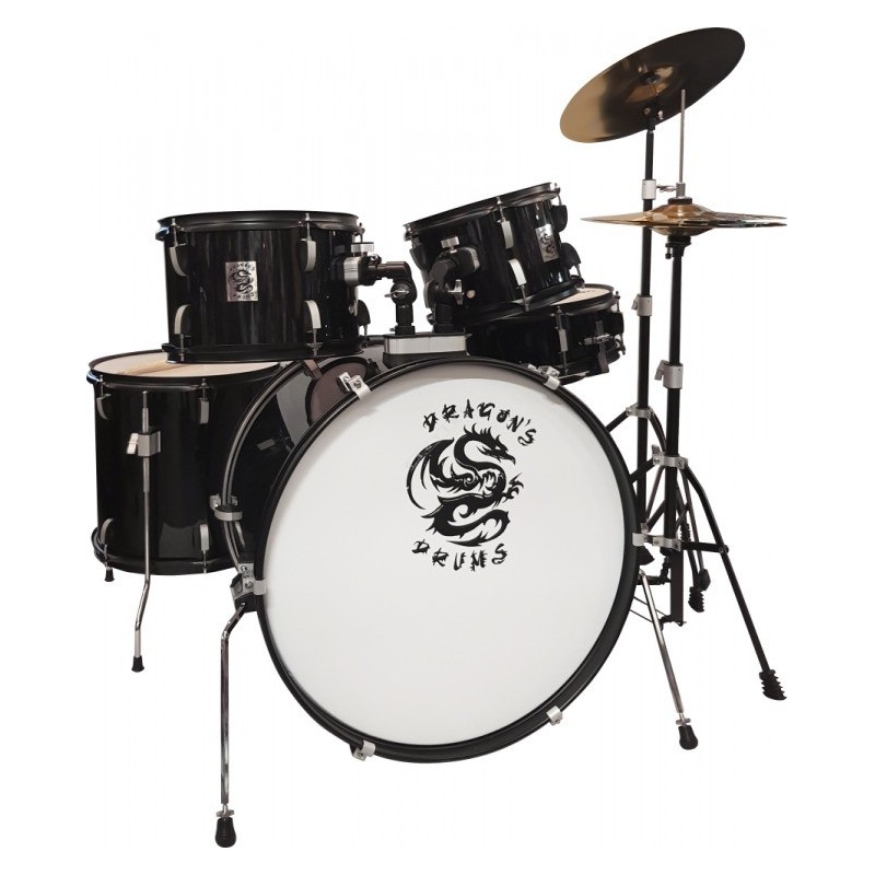 Dragon's Drums DD45251T Black - zestaw perkusyjny