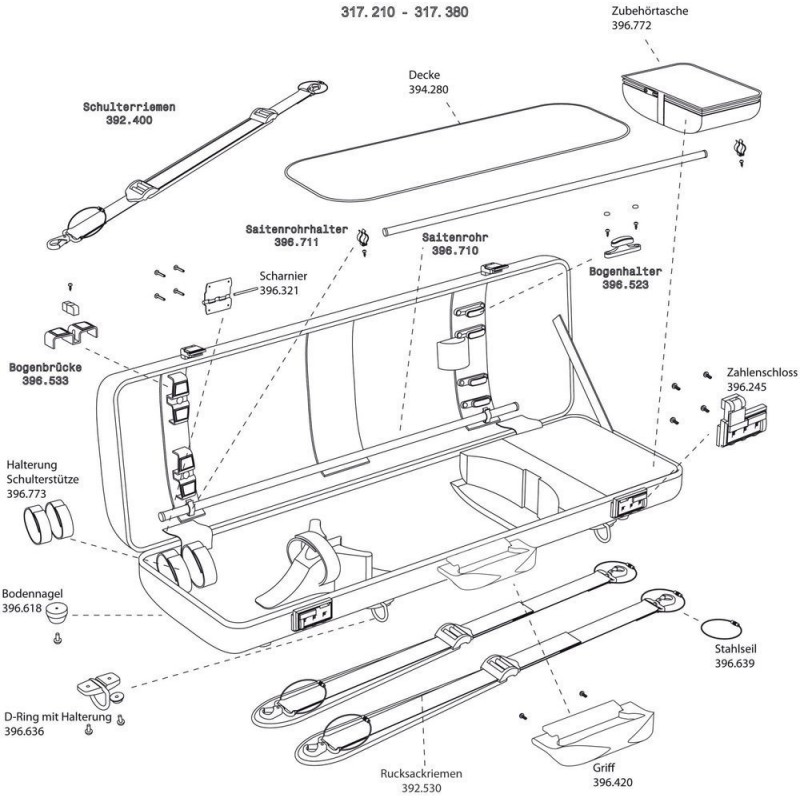 GEWA 396772 Futerał skrzypcowy Idea 2.3 - 1