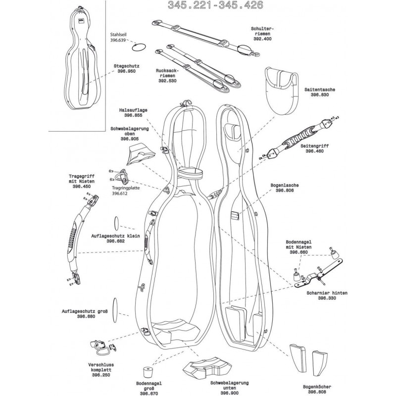 GEWA 396639 Futerał skrzypcowy profilowany%br Liuteria Maestro - 5