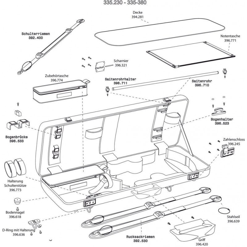GEWA 396533 Futerał skrzypcowy profilowany%br Liuteria Concerto - 2