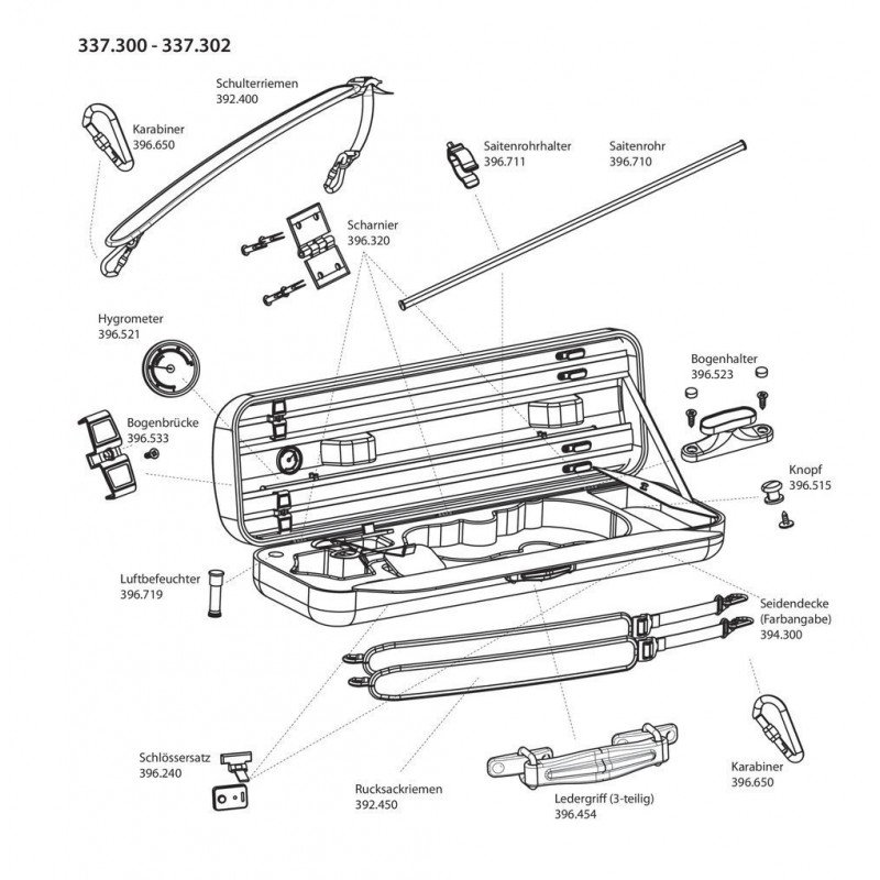 GEWA 396454 Futerał skrzypcowy JAEGER Prestige - 1