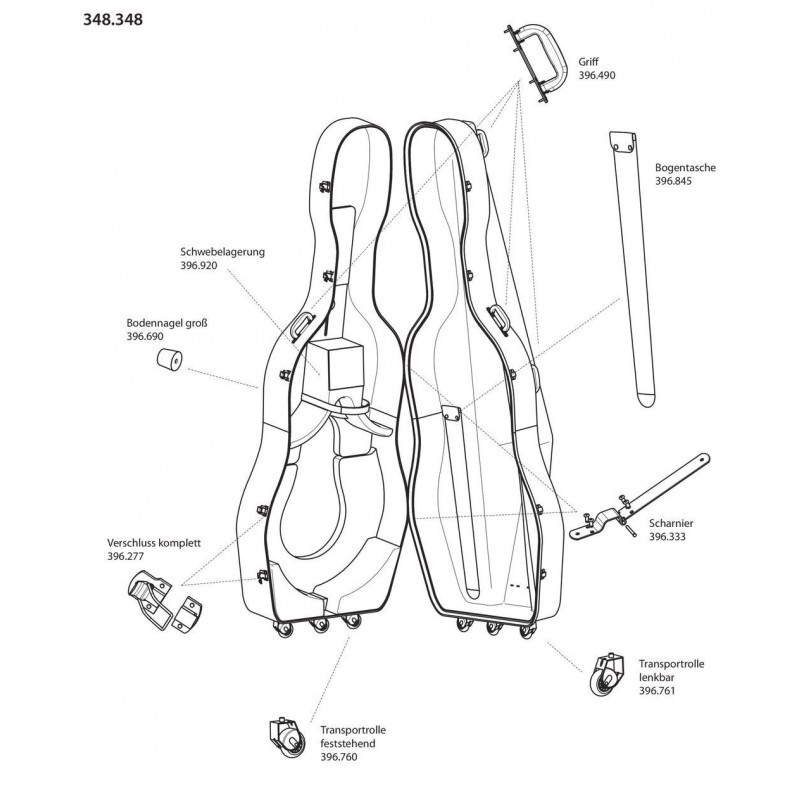 GEWA 396277 Futerał kontrabasowy Idea Mamut - 1