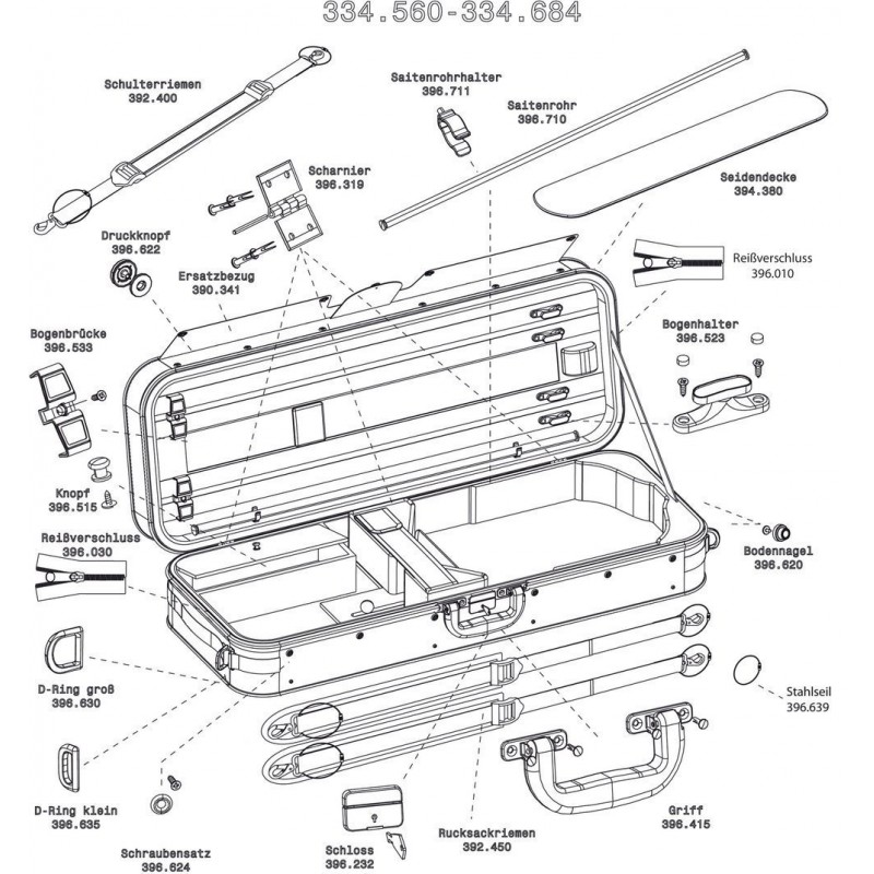 GEWA 394382 Futerał altówkowy Strato Super Light Weight - 1