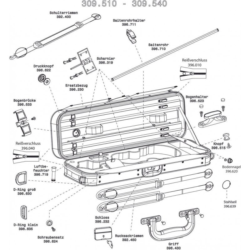 GEWA 394203 Futerał skrzypcowy Liuteria Maestro - 1