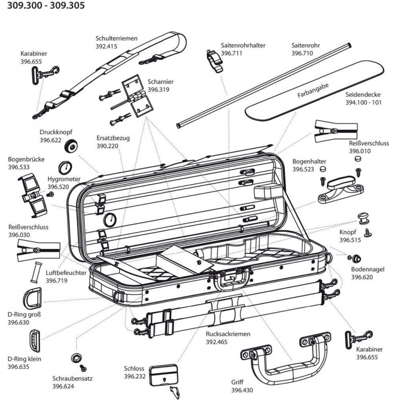 GEWA 394101 Futerał skrzypcowy Liuteria Atlanta - 1