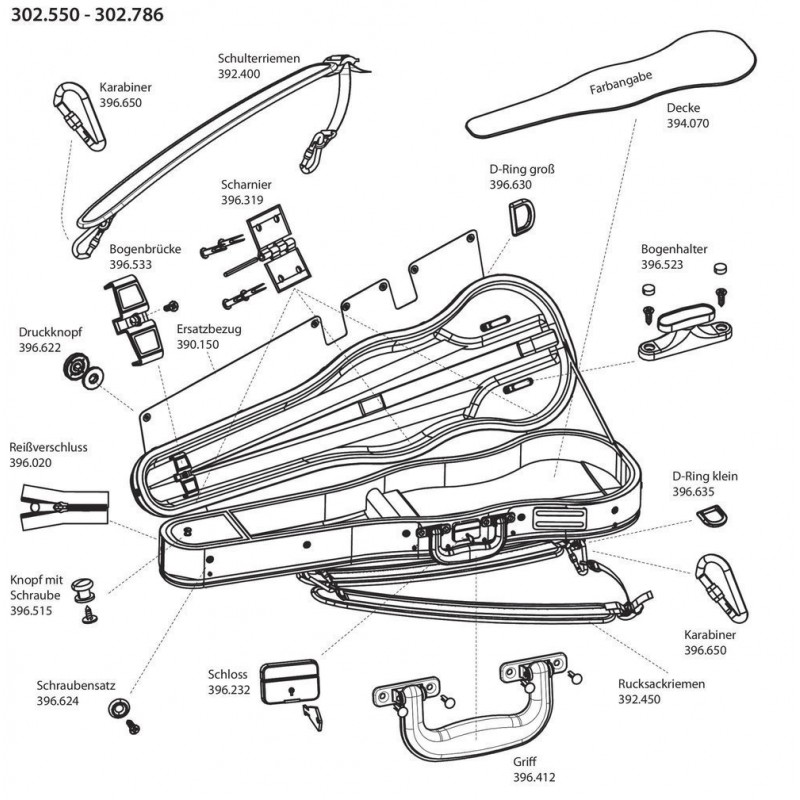GEWA 394075 Futerał skrzypcowy Strato Super Light Weight - 1