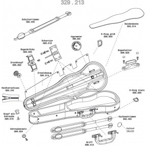 GEWA 390319 Futerał altówkowy profilowany Liuteria Maestro - 1