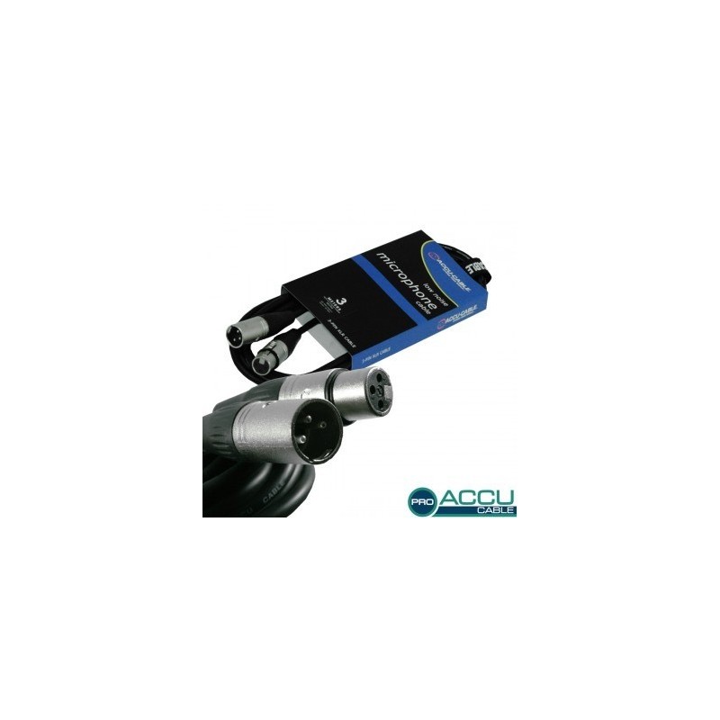 Accu Cable AC-PRO-XMXFsls3 - Kabel XLR 3m