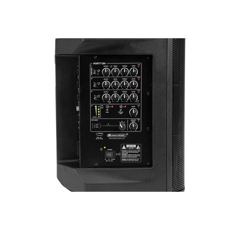 OMNITRONIC PORTY-8A Wireless PA System - mobilna kolumna PA - 7