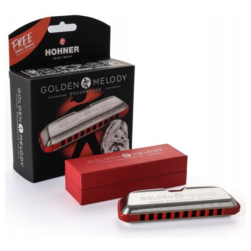 HOHNER Golden Melody Progressive G - Harmonijka Ustna - 1