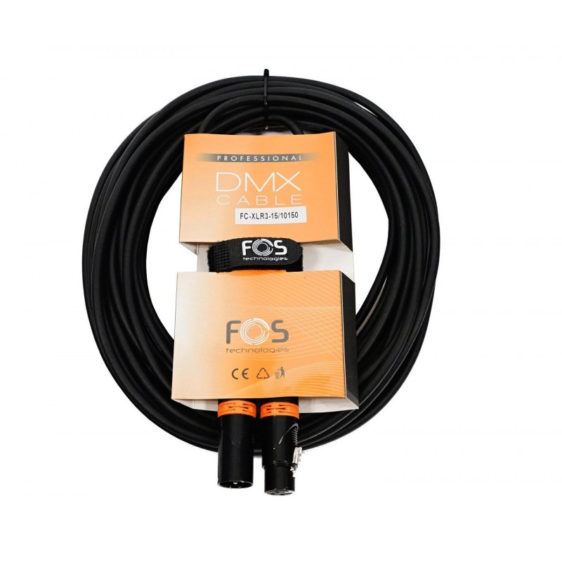 FOS FC-XLR3-15 - kabel DMX 15m - 1