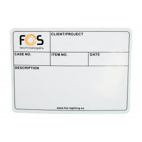 FOS Road Label - etykieta z naklejką - 1