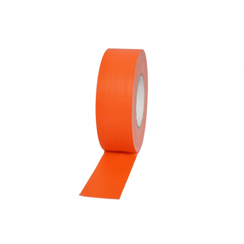 FOS taśma tekstylna fluorescencyjna 50mm x 50m neon pomarańczowy - 1