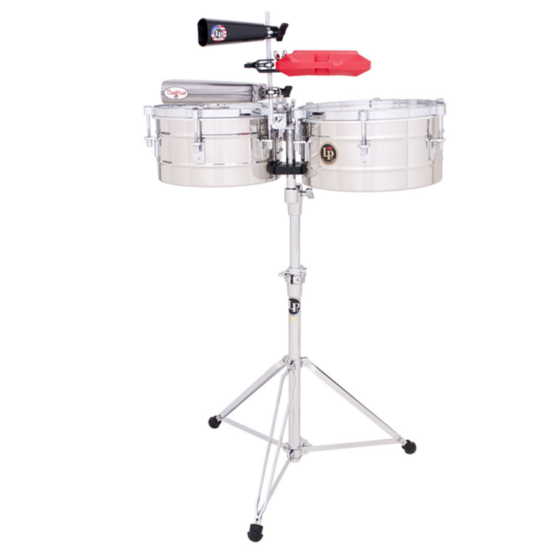 Latin Percussion LP256-S - Timbalesy Tito Puente Stainless Steel - 1