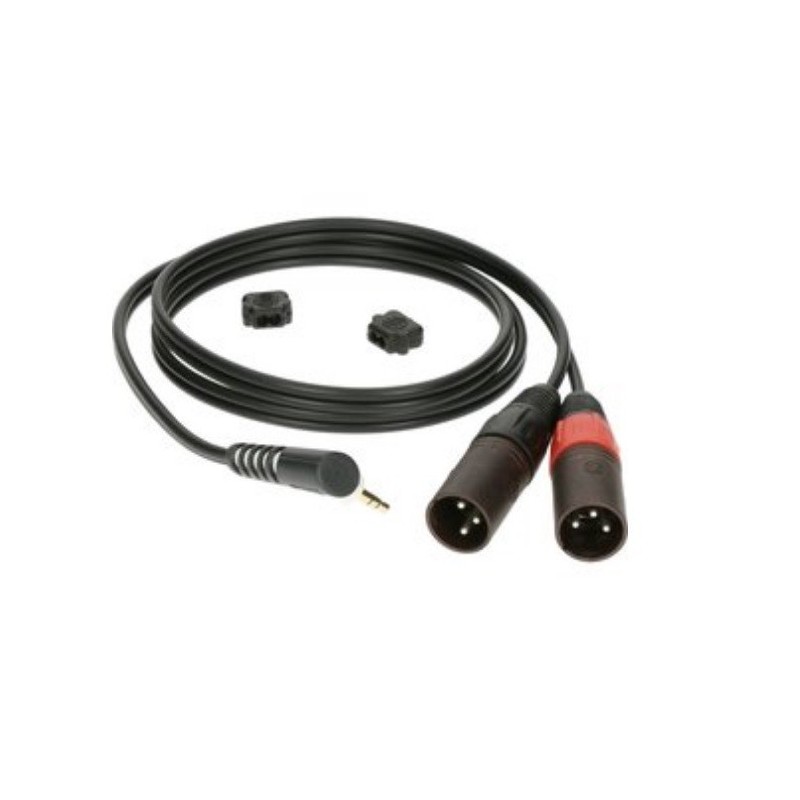 Klotz AY9A-0100 - kabel m Jack kąt - 2 XLR M 1m