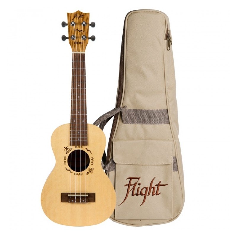 FLIGHT DUC525 SPslsZEB - ukulele koncertowe z pokrowcem