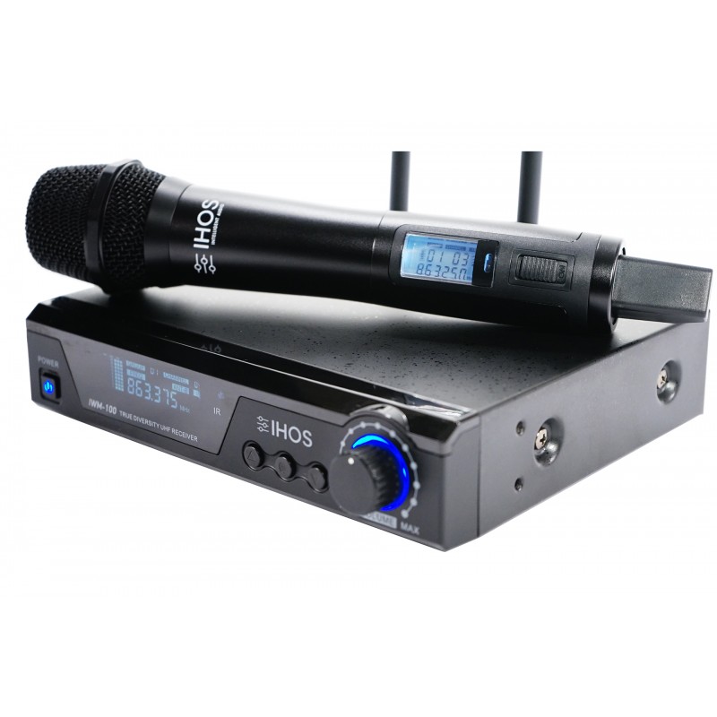 IHOS IWM-100 - bezprzewodowy system mikrofonowy True Diversity UHF - 2