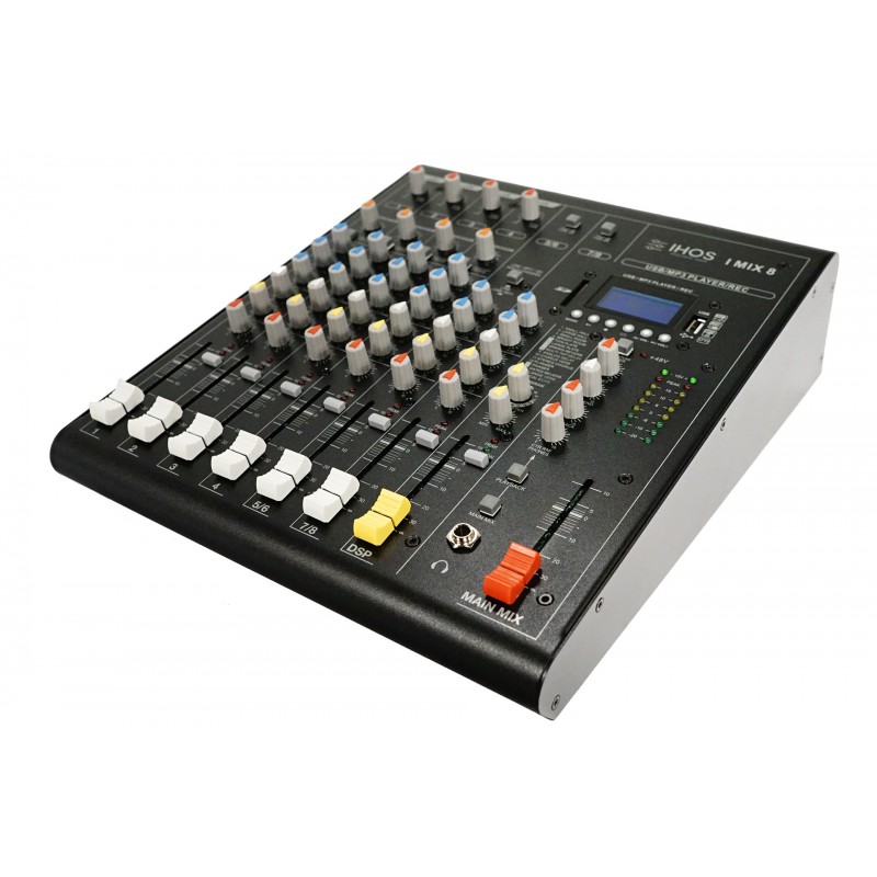 IHOS I MIX 8 - mikser audio, 4 wejścia mono + 2 wejścia stereo - 1