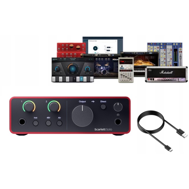 Focusrite Scarlett Solo 4th Gen - Interfejs audio USB - 1