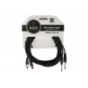 IHOS IC-RCA2JACK - kabel audio, 2 x męski jack 6,3mm do 2 x męski RCA, 3m - 1