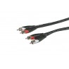 IHOS IC-RCA2RCA - kabel audio, 2x RCA do 2X RCA, 3m - 2