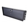 IHOS IRack Plexi 4U - panel rack 4U z zamkiem na klucz - 1