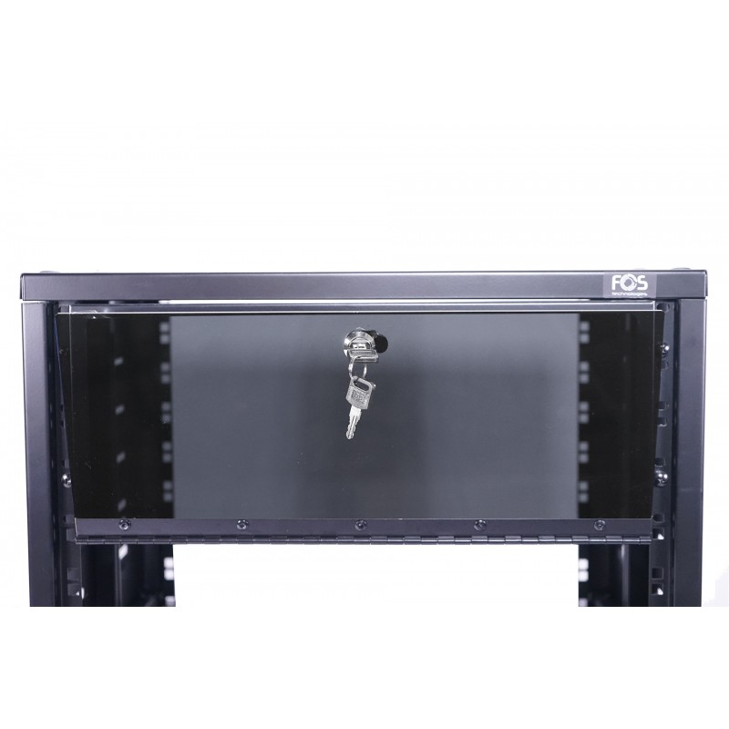 IHOS IRack Plexi 4U - panel rack 4U z zamkiem na klucz - 2