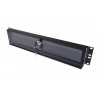 IHOS IRack Plexi 2U - panel rack 2U z zamkiem na klucz - 1