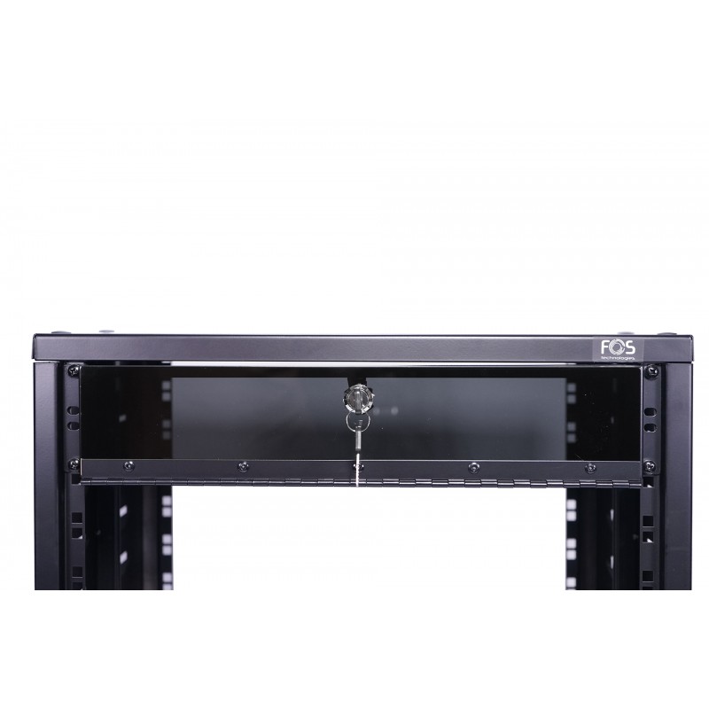 IHOS IRack Plexi 2U - panel rack 2U z zamkiem na klucz - 2