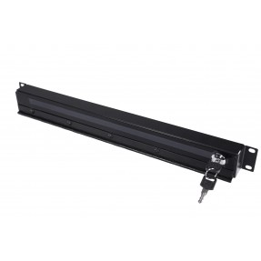 IHOS IRack Plexi 1U - panel rack 1U z zamkiem na klucz - 1