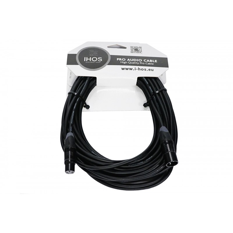 IHOS IC-XLRB-10 - kabel mikrofonowy, XLR męski na XLR żeński, 10m - 1