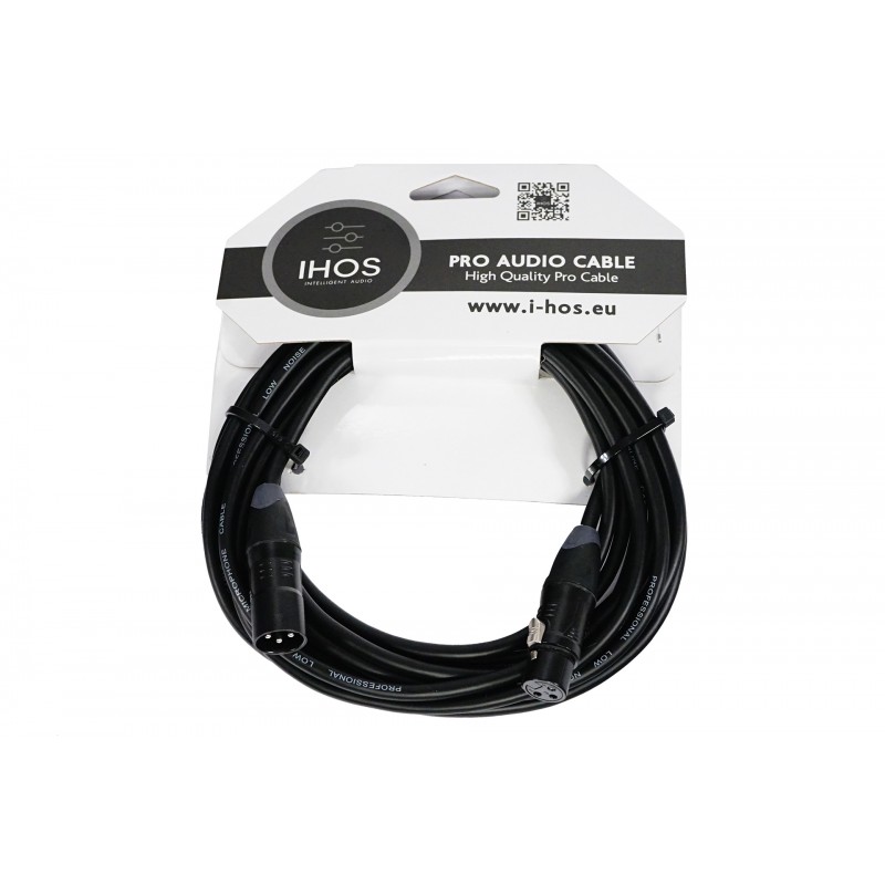 IHOS IC-XLRB-5 - kabel mikrofonowy, XLR męski na XLR żeński, 5m - 1