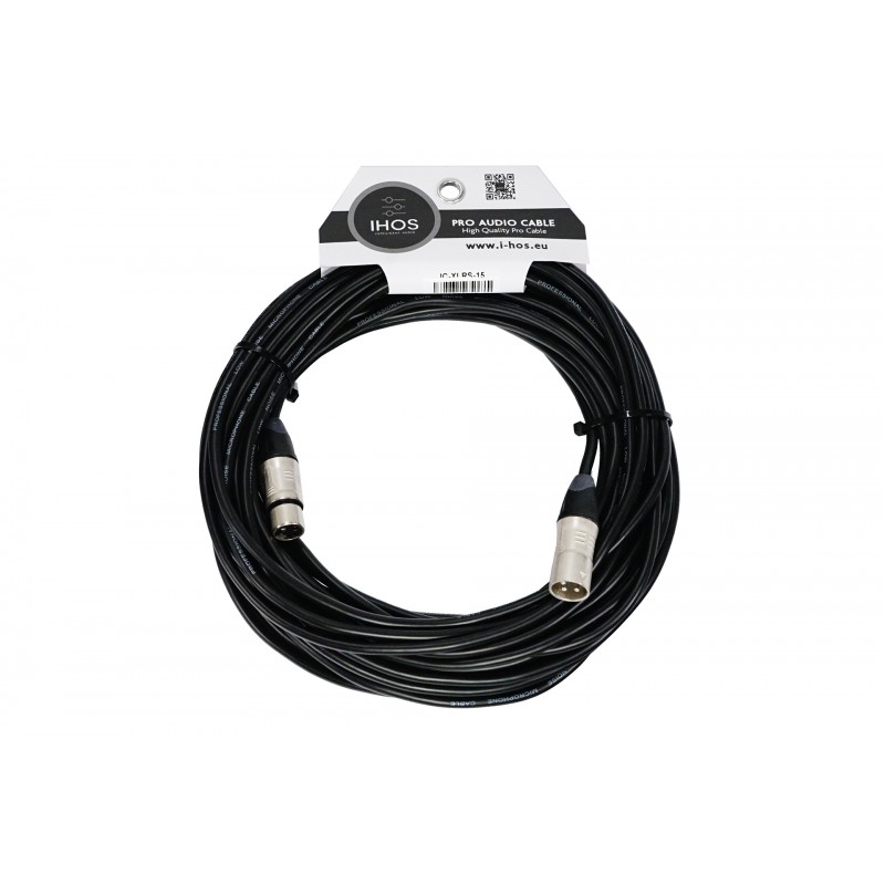 IHOS IC-XLRS-15 - kabel mikrofonowy, XLR męski na XLR żeński, 15m - 1
