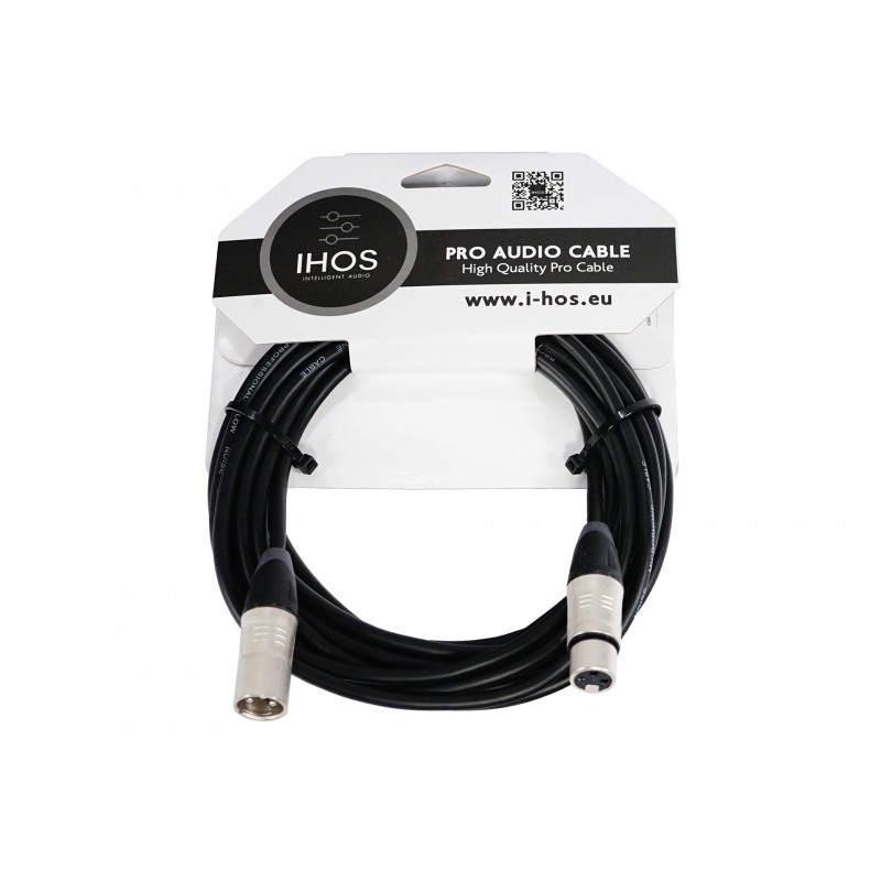 IHOS IC-XLRS-5 - kabel mikrofonowy, XLR męski na XLR żeński, 5m - 1