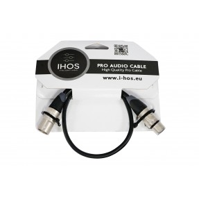 IHOS IC-XLRS-0.5 - kabel mikrofonowy, XLR męski na XLR żeński, 0,5m - 1