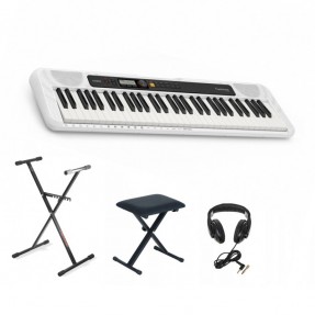 Keyboard Casio CT-S200WE  + statyw + ława + słuchawki - 1