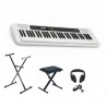 Keyboard Casio CT-S200WE  + statyw + ława + słuchawki - 1